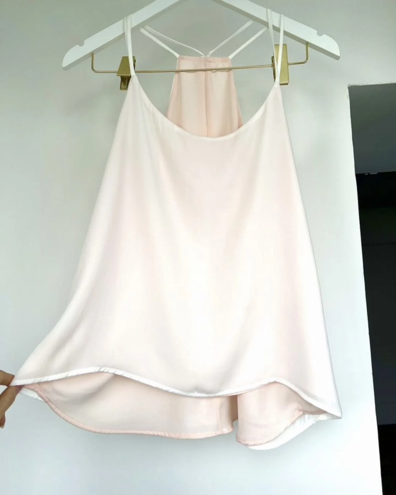 Топ двухсторонний H&M белый/персиковый - изображение 1