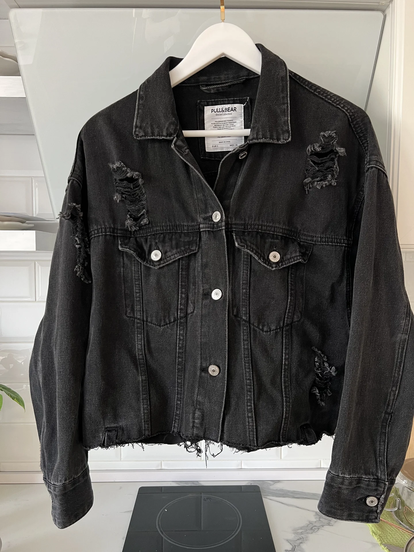 Женская куртка Pull&Bear denim для кастомизации - изображение 1