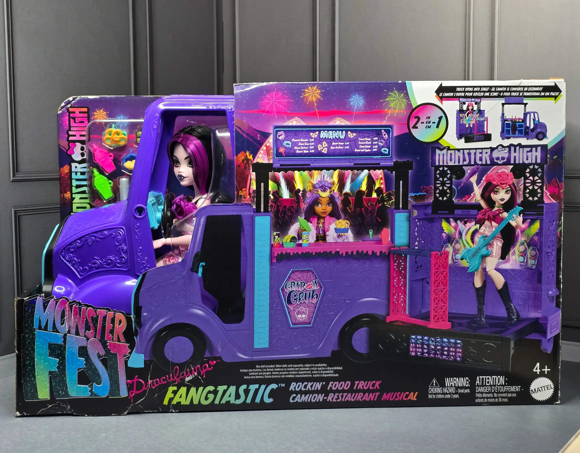 Draculaura G3 Fangtastic Rockin' Food Truck - изображение 1