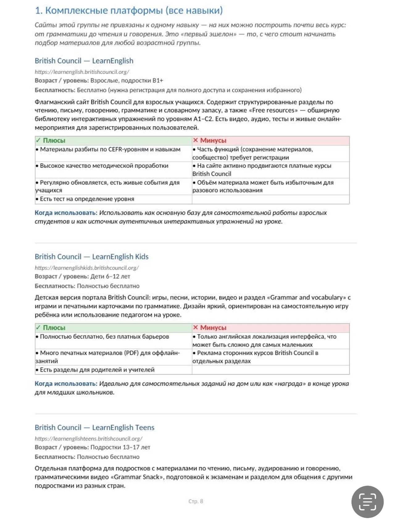 Материалы для репетитора английского + ИИ-инструме - миниатюра 3