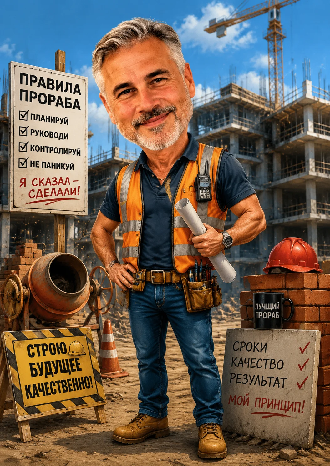 Реалистичный шарж по фото - миниатюра 14