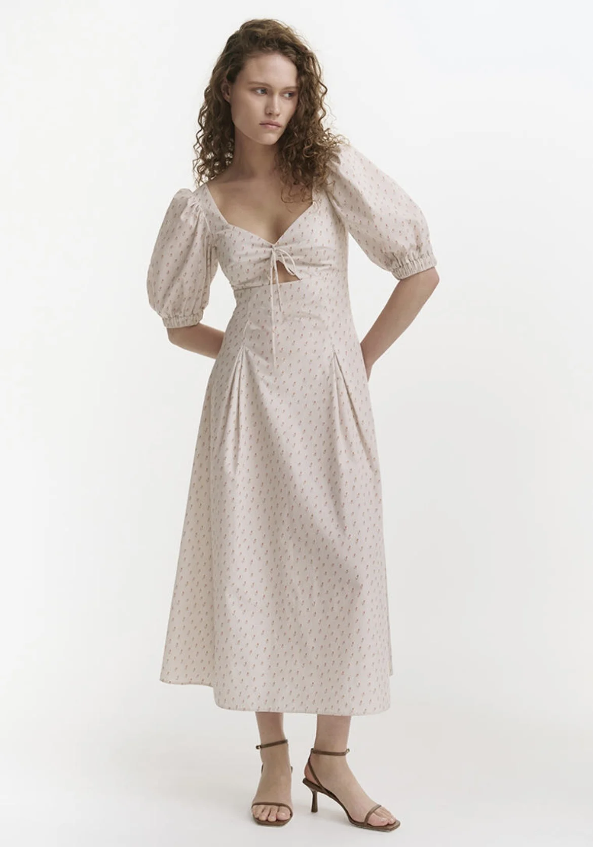 Daisyknit платье (хлопок, принт тюльпаны) 48 L - изображение 1