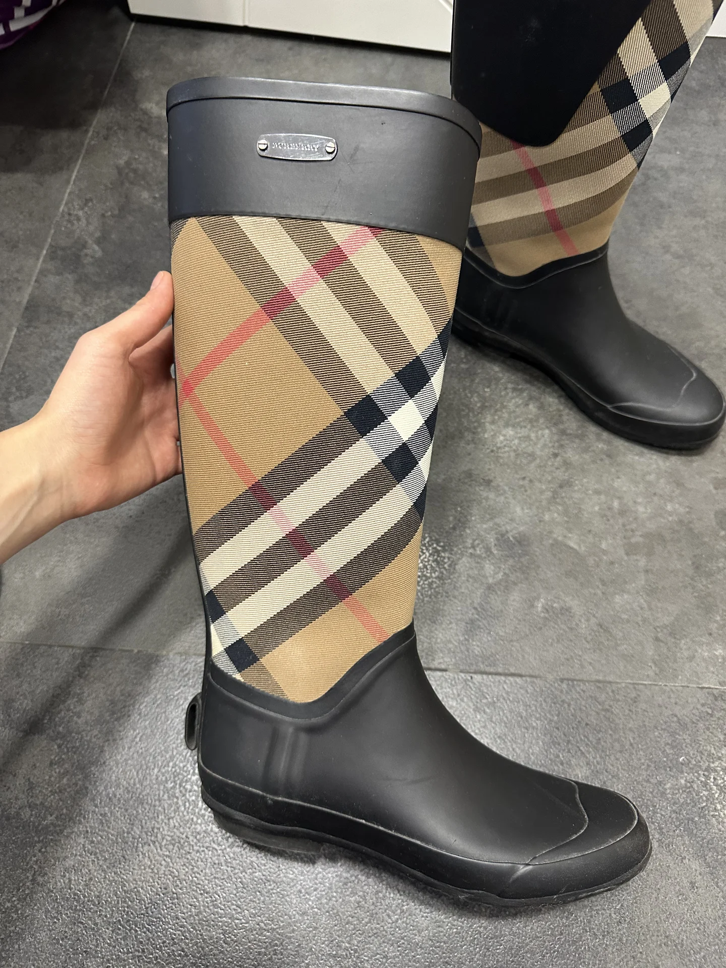 резиновые сапоги burberry 37 - миниатюра 3