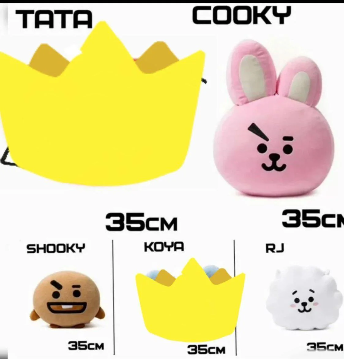 Подушка BT21. BTS. SUGA, JK, RJ - изображение 1