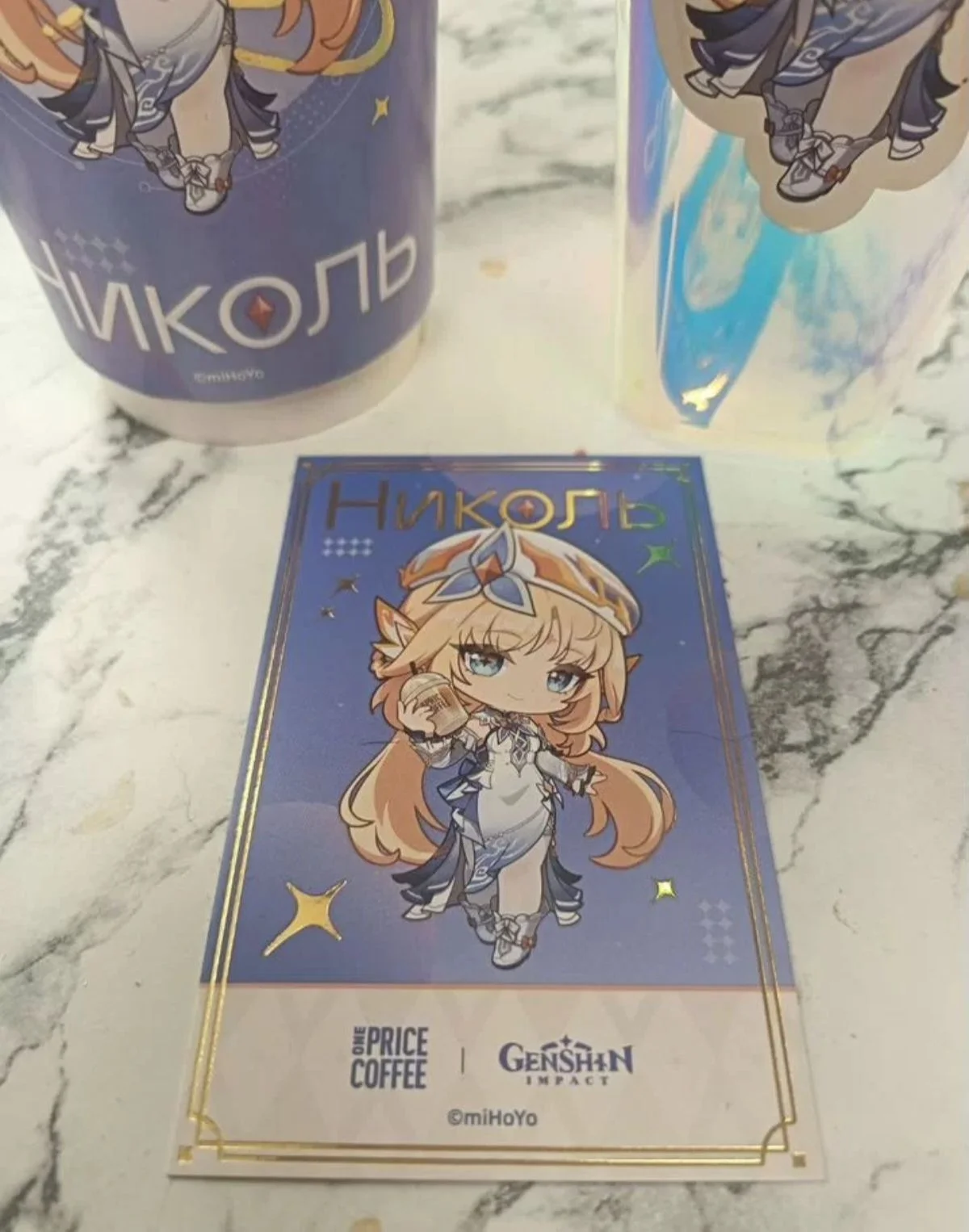 Мерч Genshin impact x one Price Coffee Николь - миниатюра 2