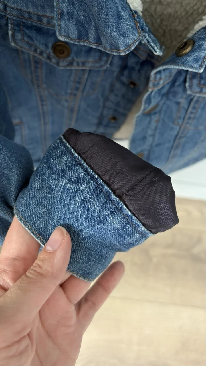 Куртка джинсовая утепленная LaRedoute 5лет 110 - миниатюра 3