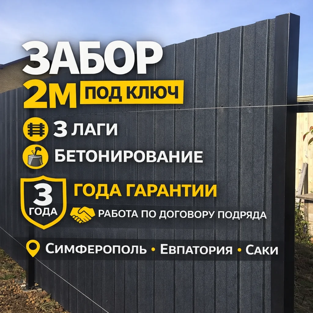 Установка забора под ключ - изображение 1