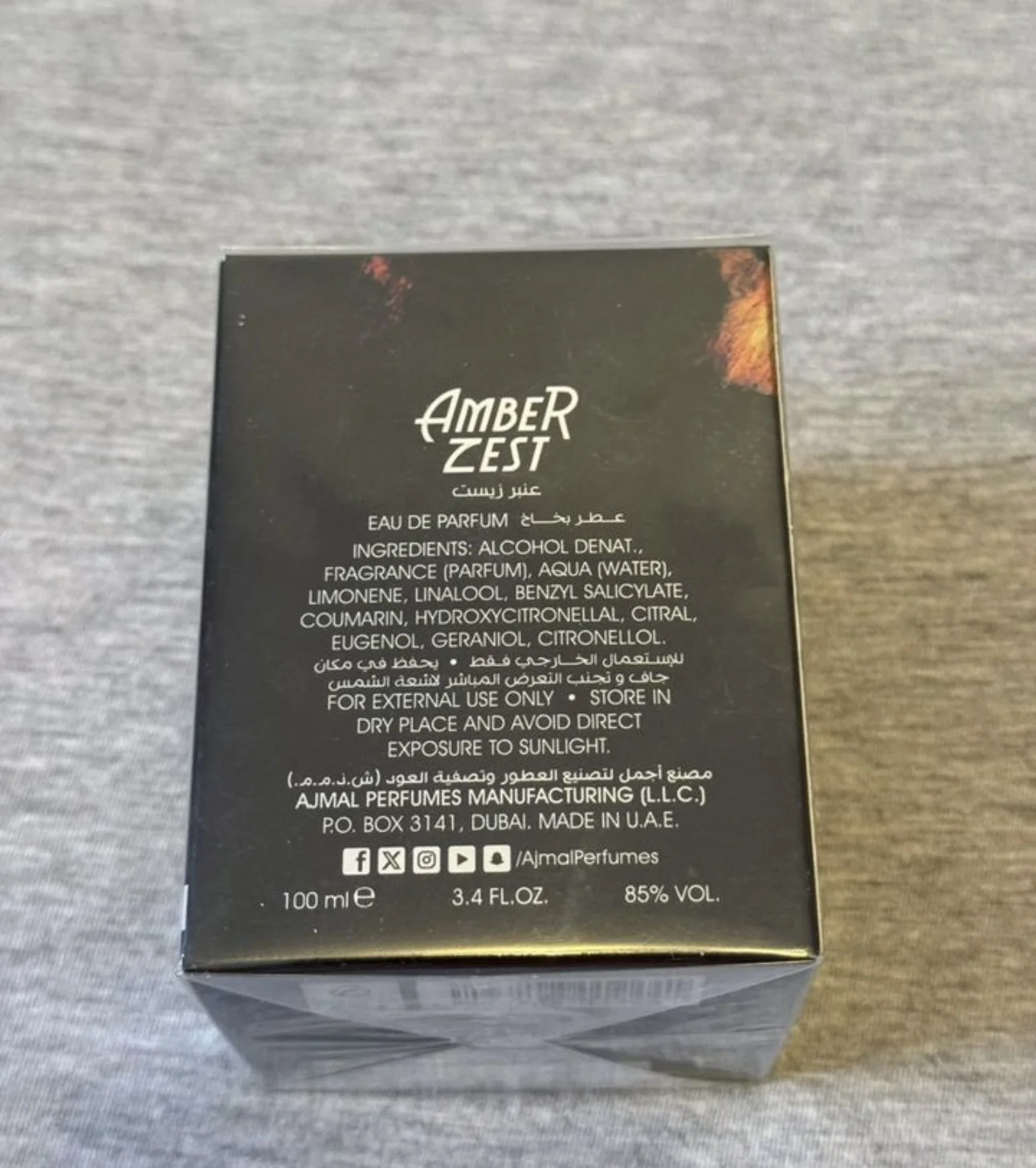 Ajmal amber zest 100ml Парюмерная вода - миниатюра 3