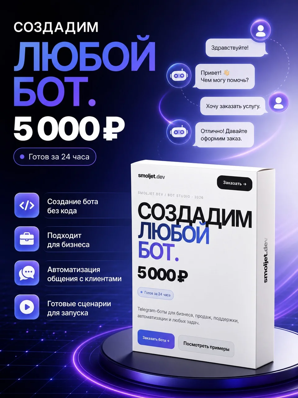 Создание чат-ботов | Автоматизация бизнеса - изображение 1