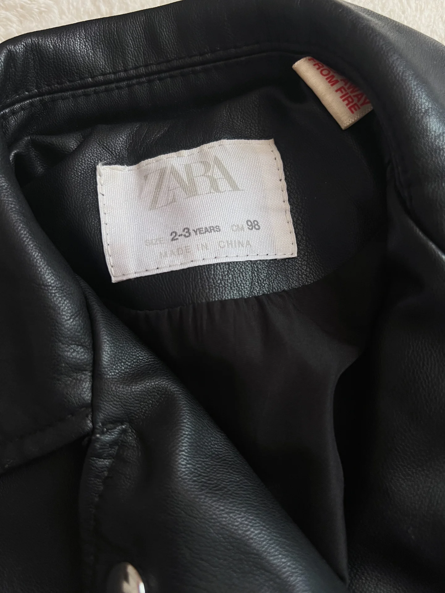 Куртка косуха Zara, р.98 - миниатюра 4