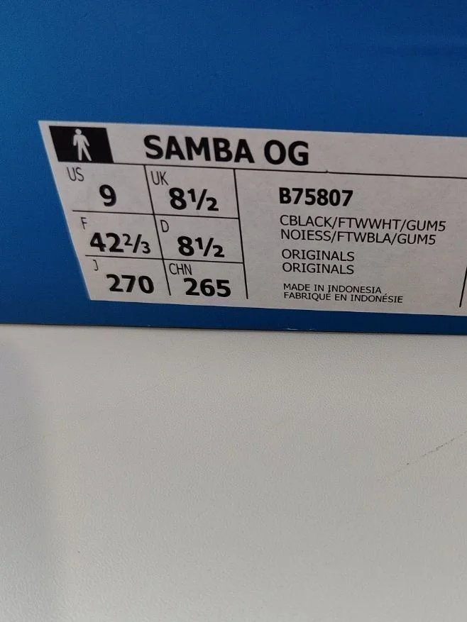 Кроссовки Adidas Samba OG оригинал - миниатюра 6