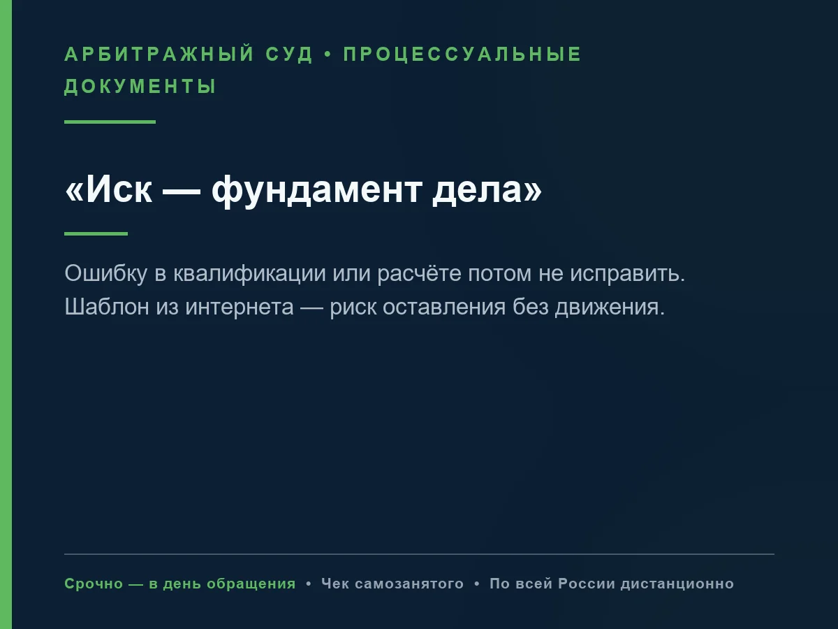 Исковое заявление в арбитражный суд под ключ - миниатюра 5