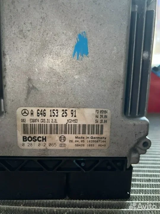 Обнуленный эбу Mercedes vito w639 om646 Евро-3 CR3 - миниатюра 4