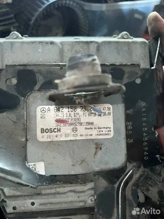 Обнуленный эбу OM642 3.0CDI CR4 Mercedes ML164 - миниатюра 2