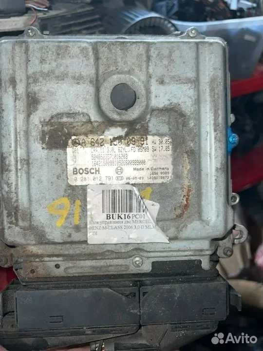 Обнуленный эбу OM642 3.0CDI CR4 Mercedes ML164 - миниатюра 3