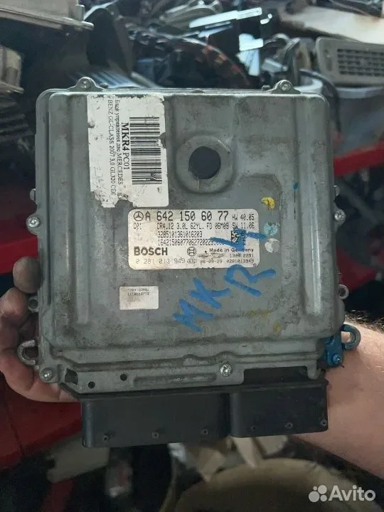 Обнуленный эбу OM642 3.0CDI CR4 - Mercedes GL164 - миниатюра 3