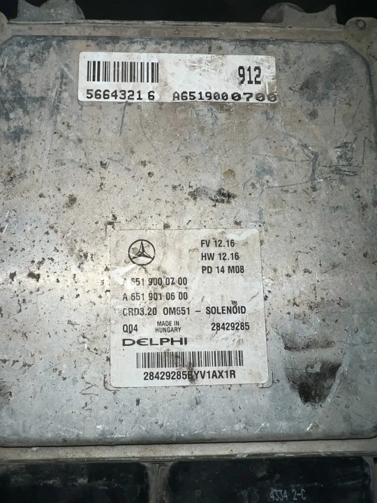 ЭБУ двигателя Delphi CRD3.20 om651 Mercedes Sprinter w906 - миниатюра 2