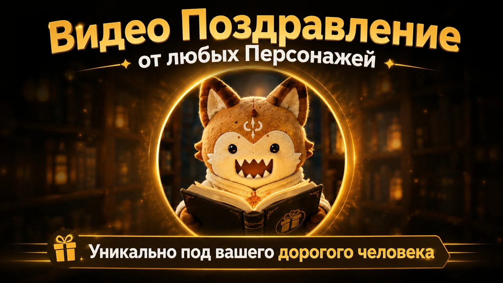 ПОЗДРАВЛЕНИЕ С ПРАЗДНИКОМ ОТ ЛЮБИМОГО ПЕРСОНАЖА! - миниатюра 2