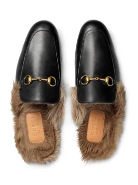 мюли Gucci с мехом - изображение 1