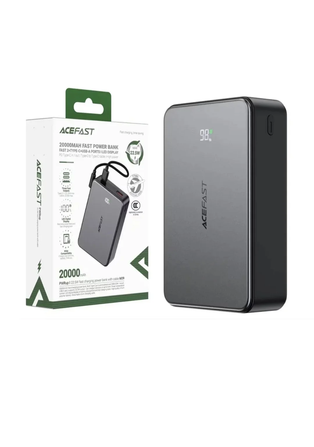 Power Bank Acefast M29 20000 mAh - изображение 1