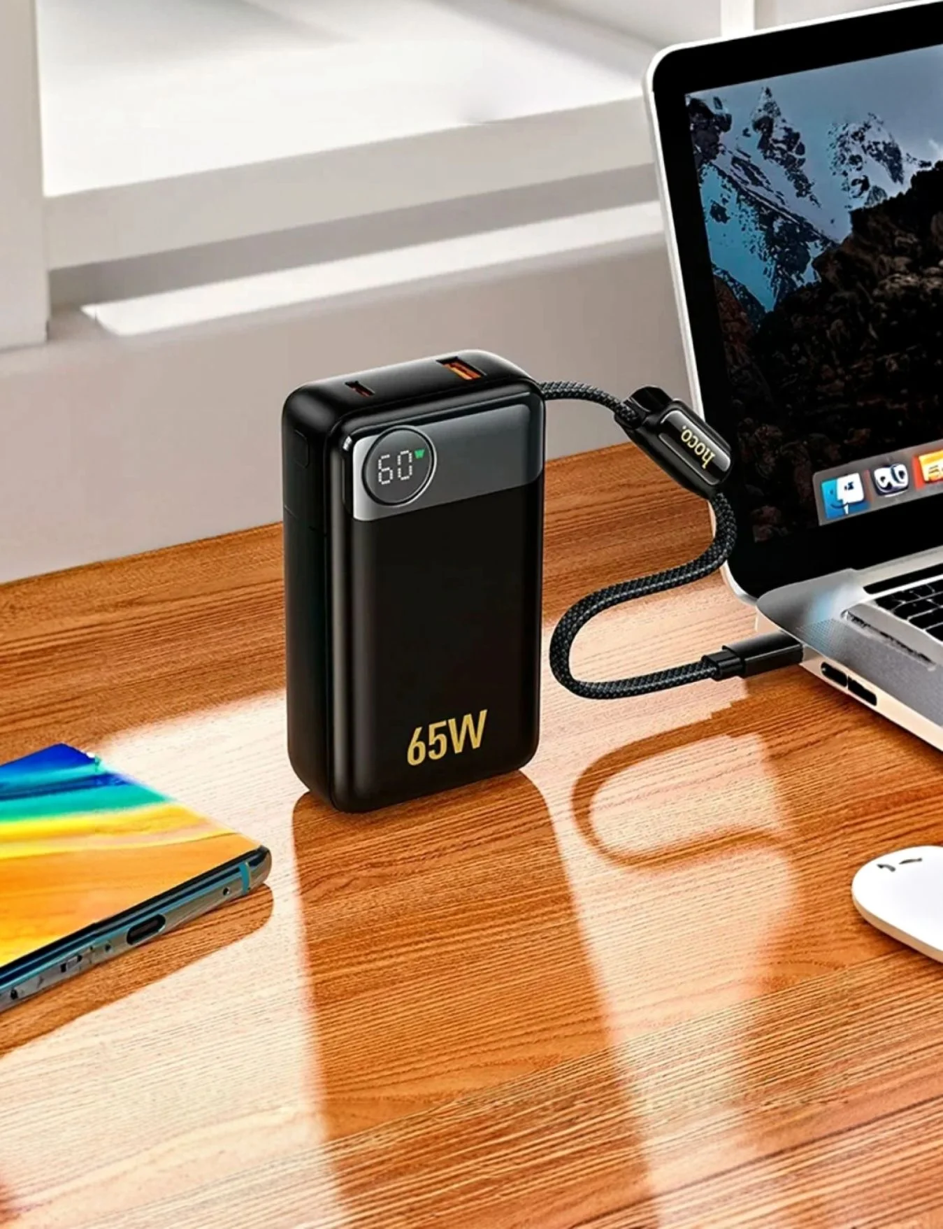 внешний аккумулятор Hoco Q53 на 12 000 mAh с подде - миниатюра 3
