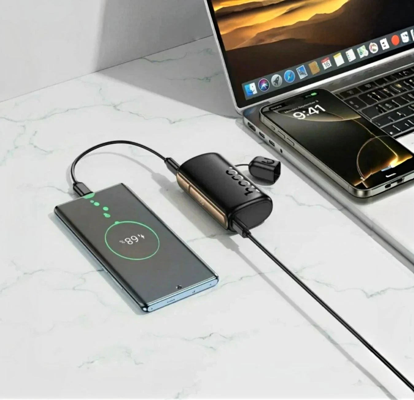 Внешний аккумулятор Hoco Q50 10000 mAh 20W (Беспро - миниатюра 2