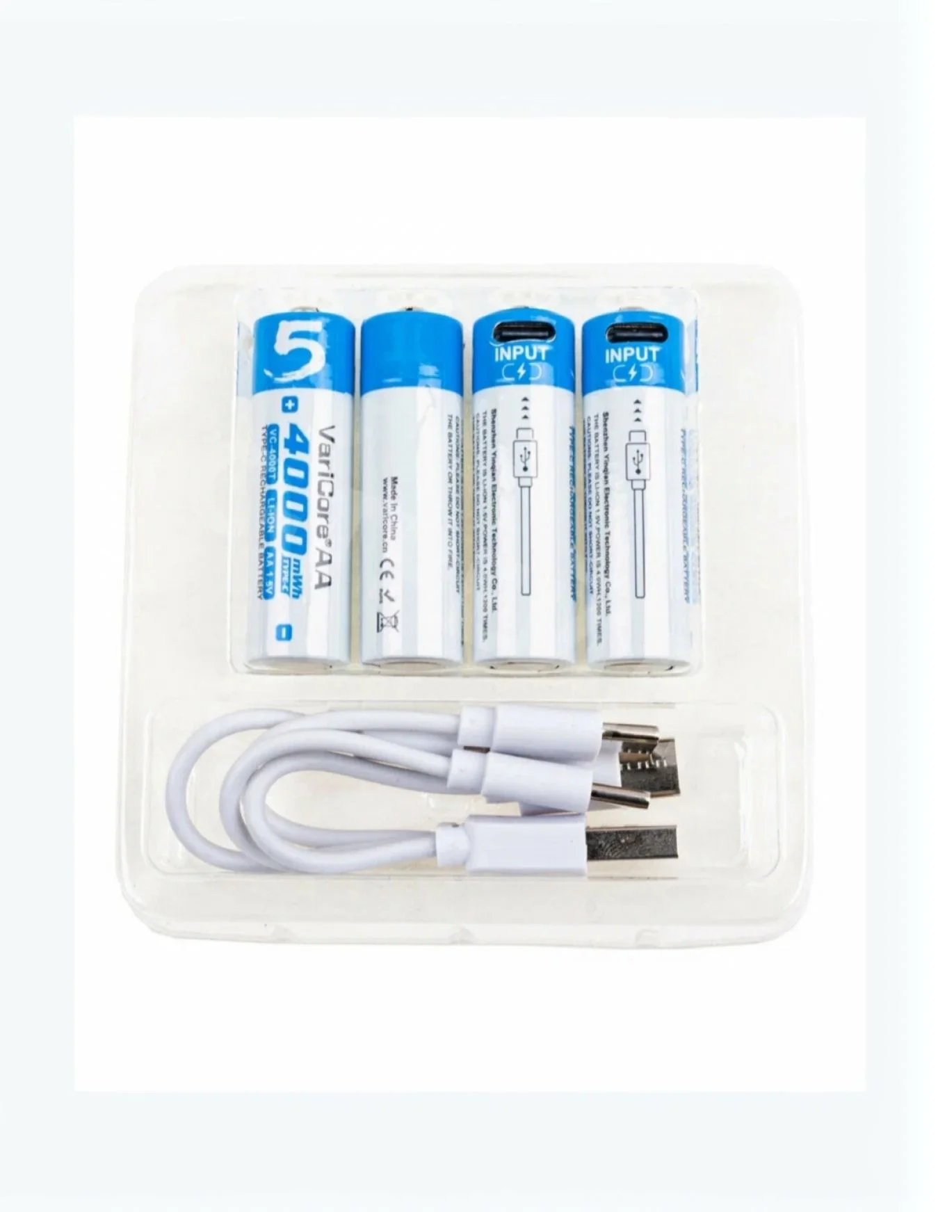 Аккумуляторные батарейки AA VariCore 1.5V 2600 mAh