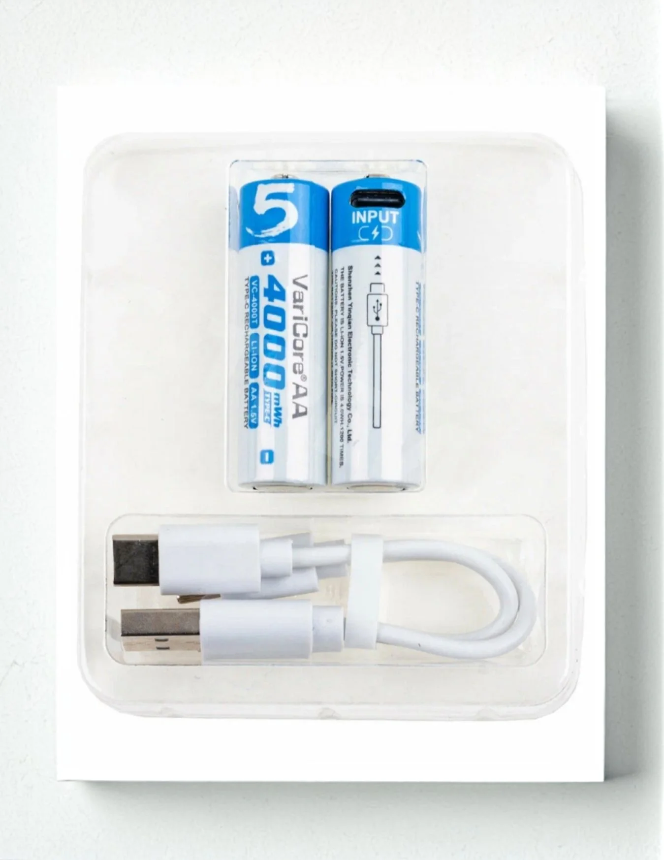аккумуляторы VariCore AA 1.5V 2600 mAh (Type-C, 2