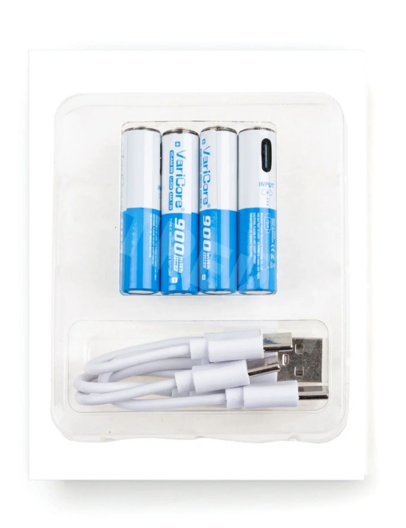 аккумуляторы VariCore AAA 1.5V 600 mAh (Type-C, 4