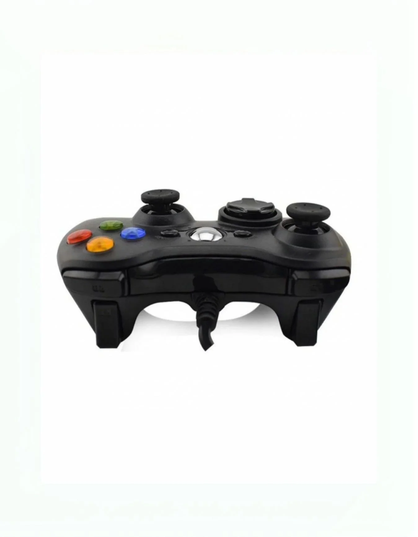 проводной геймпад для Xbox 360 черного цвета. - миниатюра 4