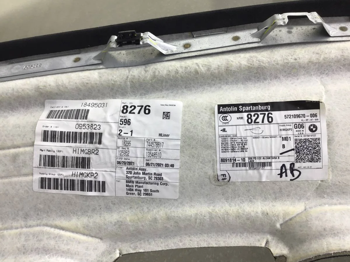 Обшивка потолка BMW X6 G06 2019> [51448099871] - миниатюра 9