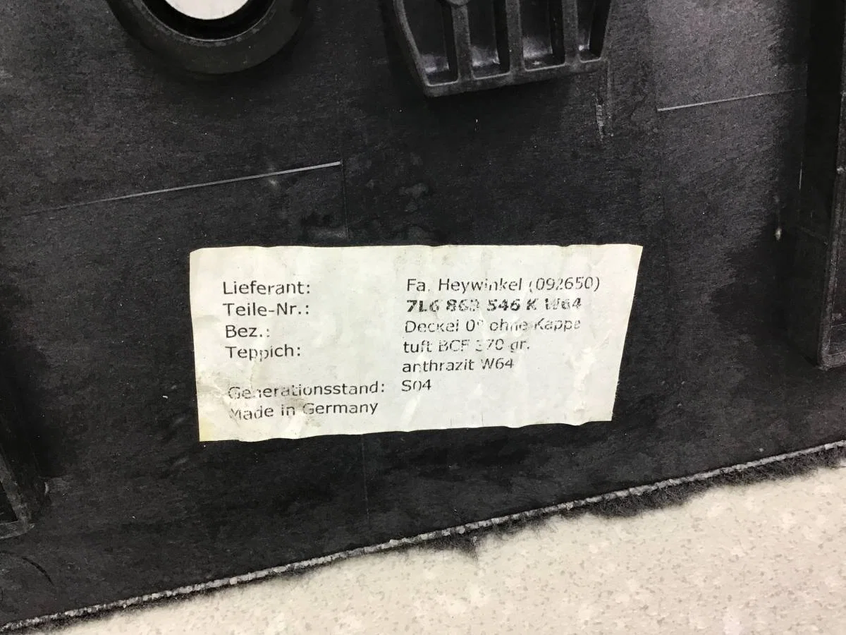 Пол багажника Volkswagen Touareg (7L) 2002-2010 [7L6863546K] - миниатюра 9