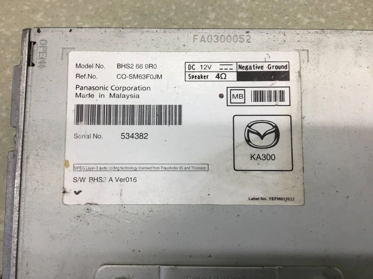 Магнитола Mazda 3 (BM) 2013-2016 [BHS2669R0] - миниатюра 4