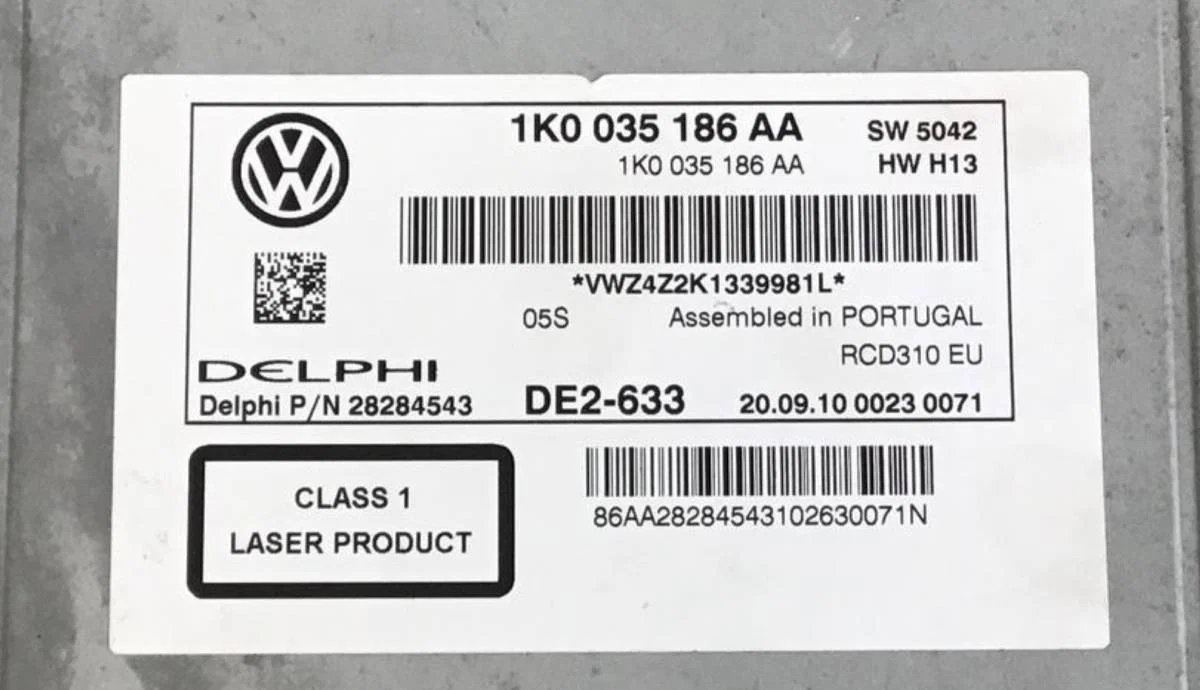 Магнитола Volkswagen Touran (1T3) 2010-2015 [1K0035186AA] - миниатюра 6
