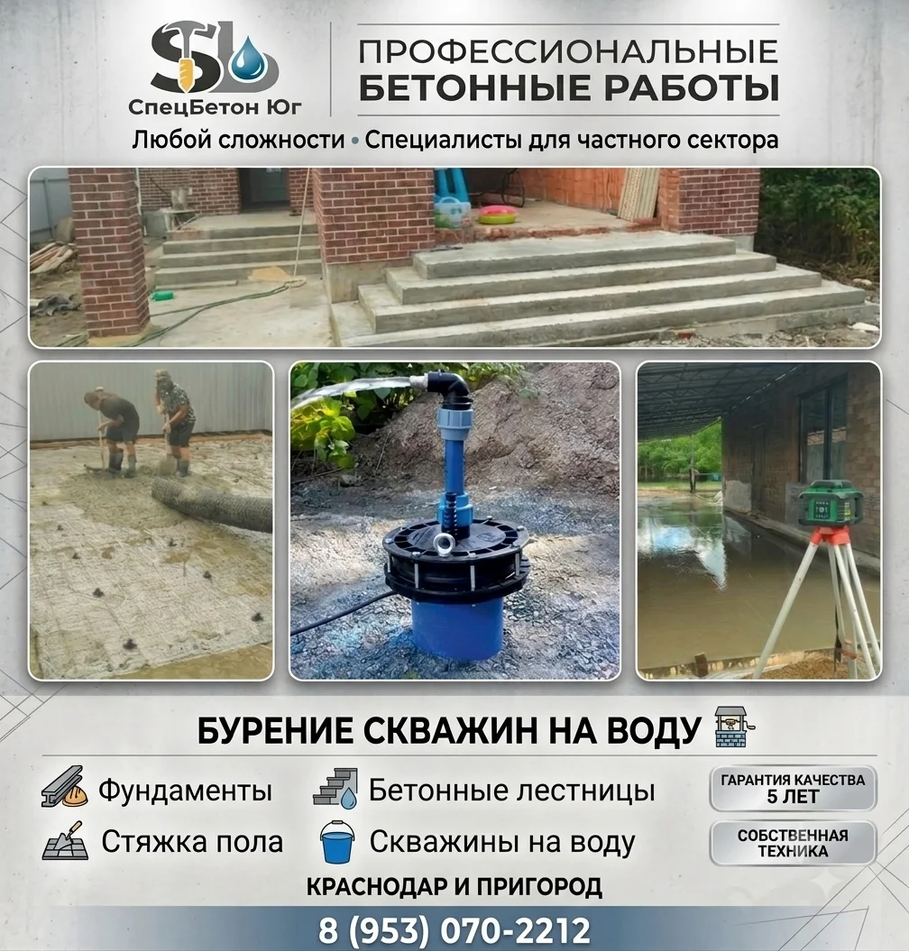 бетонные работы - изображение 1