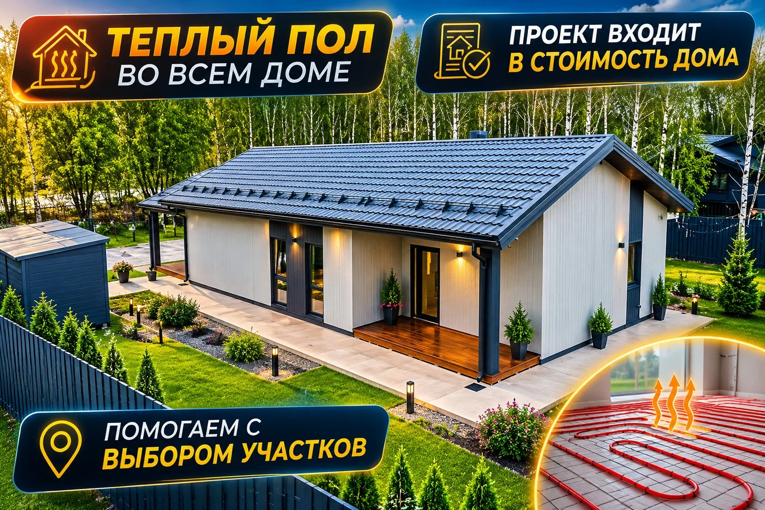 Дом 100м2 под ключ за 60 дней - миниатюра 2