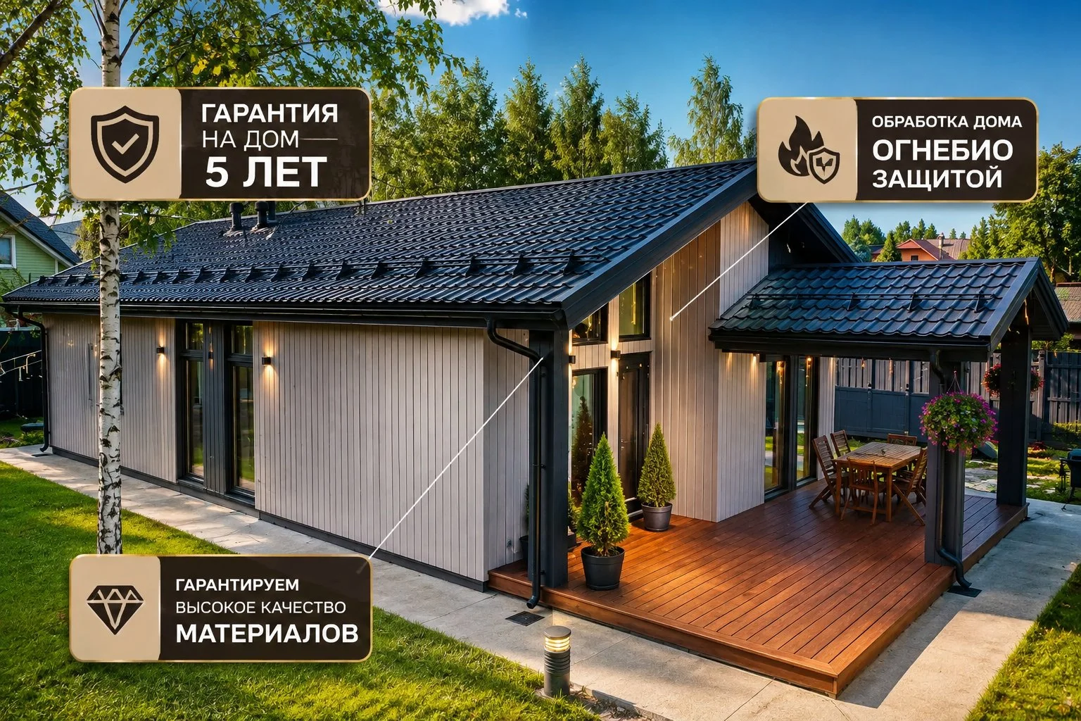 Дом 100м2 под ключ за 60 дней - миниатюра 3