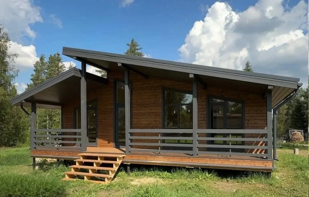 Каркасный дом 100 м² с террасой 20 м² - миниатюра 7
