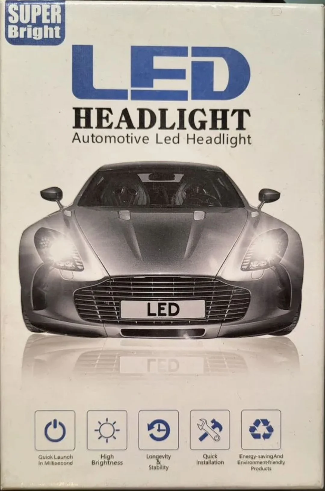 Автомобильная лампа Mini LED H7, 6500К - миниатюра 2