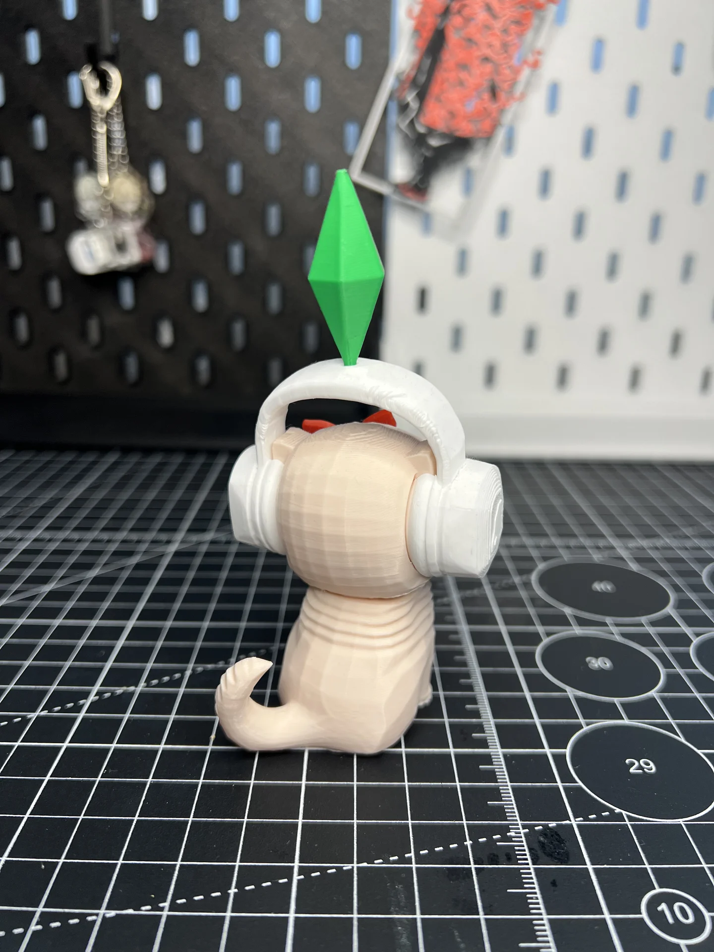Мемный котёнок из The Sims — 3D-фигурка из PLA 🐱🎧 - миниатюра 3