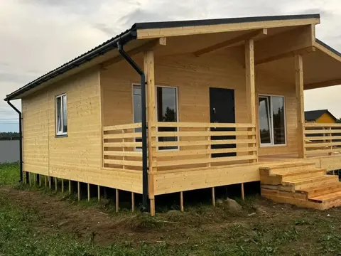 Каркасный дом Шале 8х9 утепленный