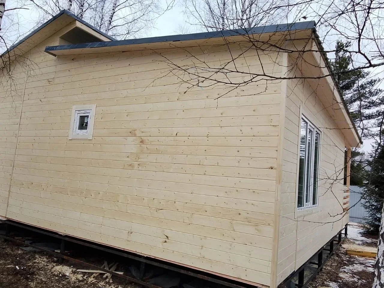 Каркасный дом Шале 9х8 в короткие сроки - миниатюра 4