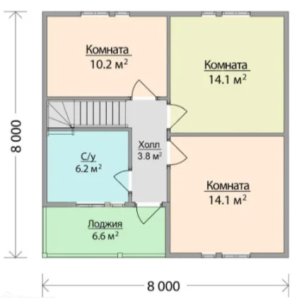 Каркасный дом 8х8 за 30 дней - миниатюра 8