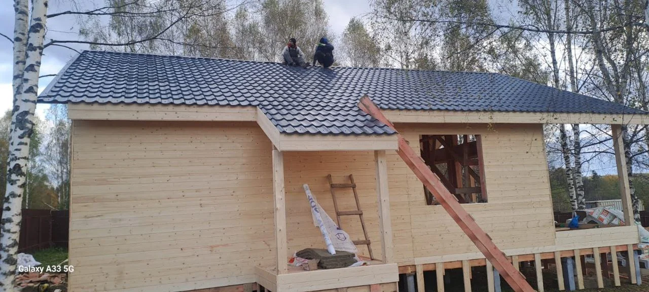 Каркасный дом 8х12 с террасой и крыльцом - миниатюра 6
