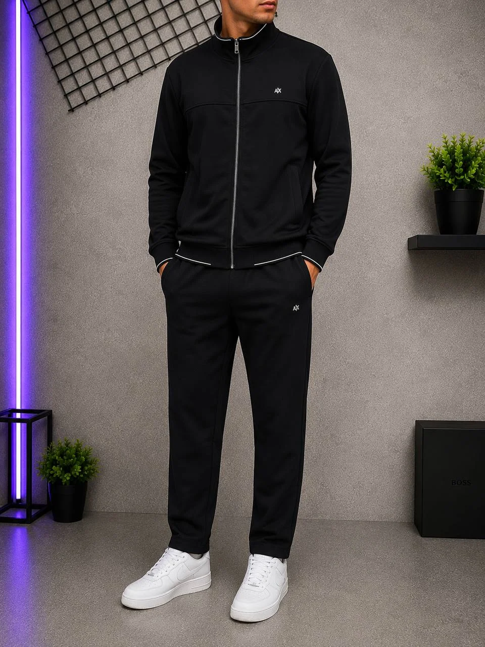 Спортивный костюм Armani Exchange Black - миниатюра 2