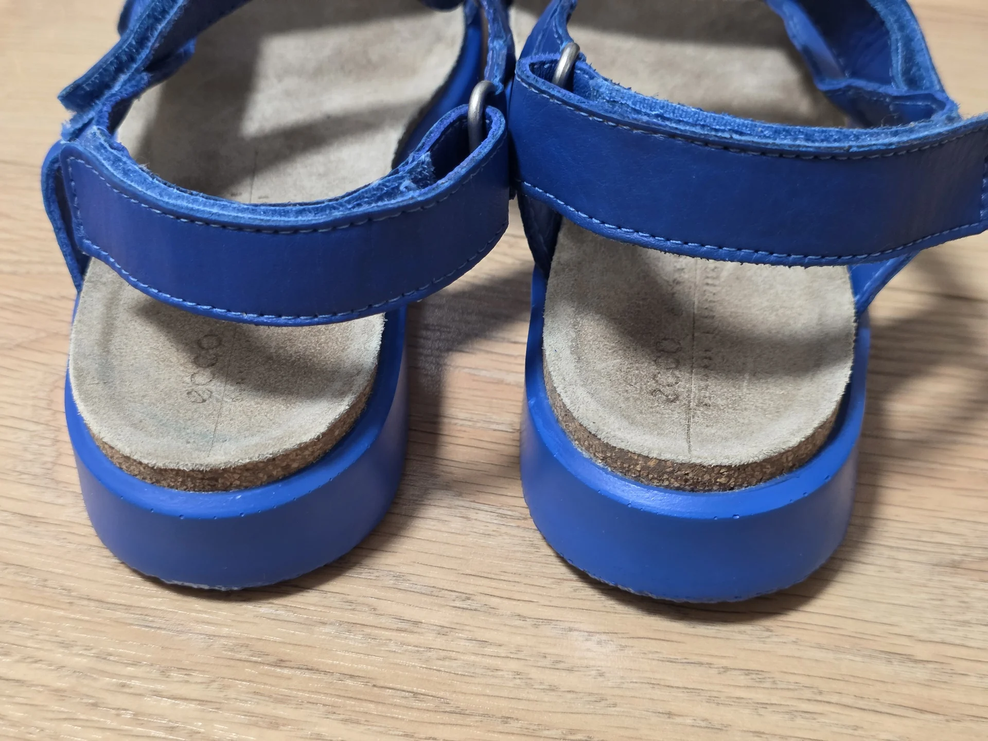 Сандалии ecco flowt k, 34р, кожа, синие - миниатюра 5