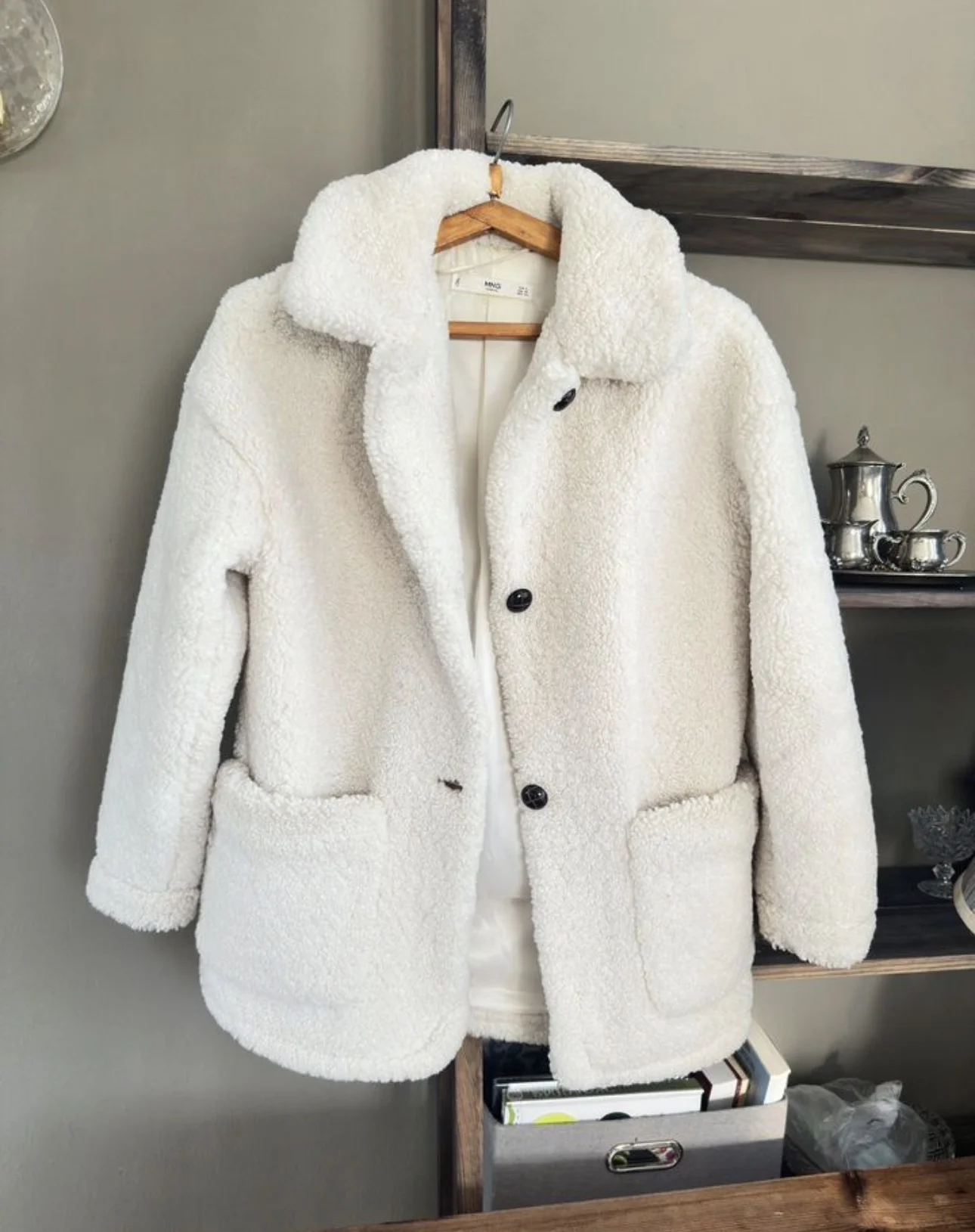 Шуба тедди Mango S - миниатюра 3