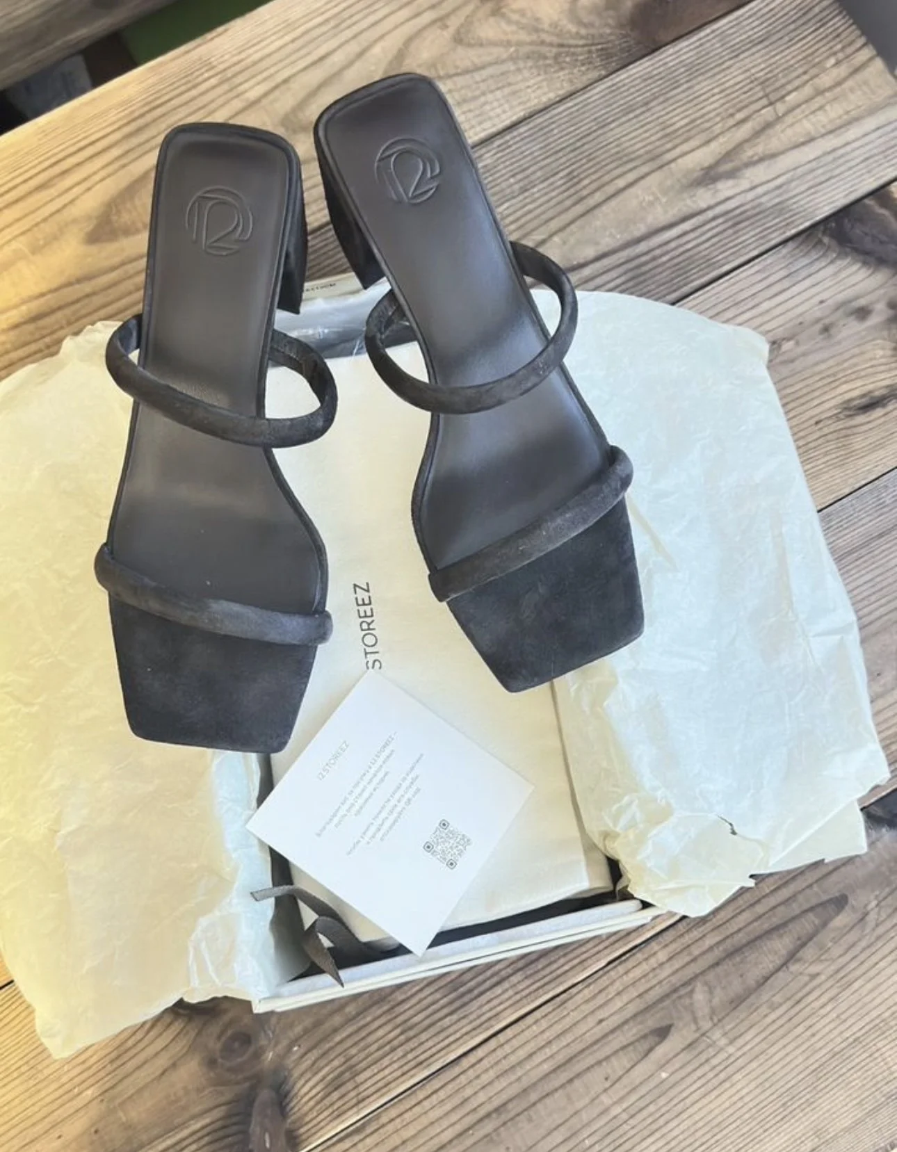 Босоножки 12 storeez 37 р-р Кофейные как новые - миниатюра 2