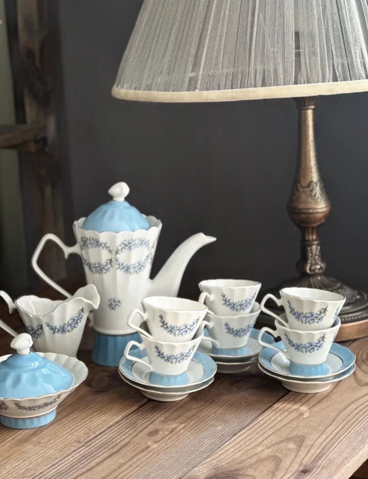 Сервиз чайный Незабудка СССР Коростенский завод - миниатюра 8