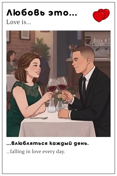 Карточки рассадки, открытки в стиле love is - миниатюра 7
